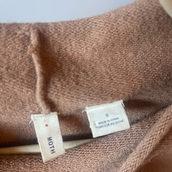 Anthropologie Caramel Tunic Mock Neck Sweater - Picture 2 of 3